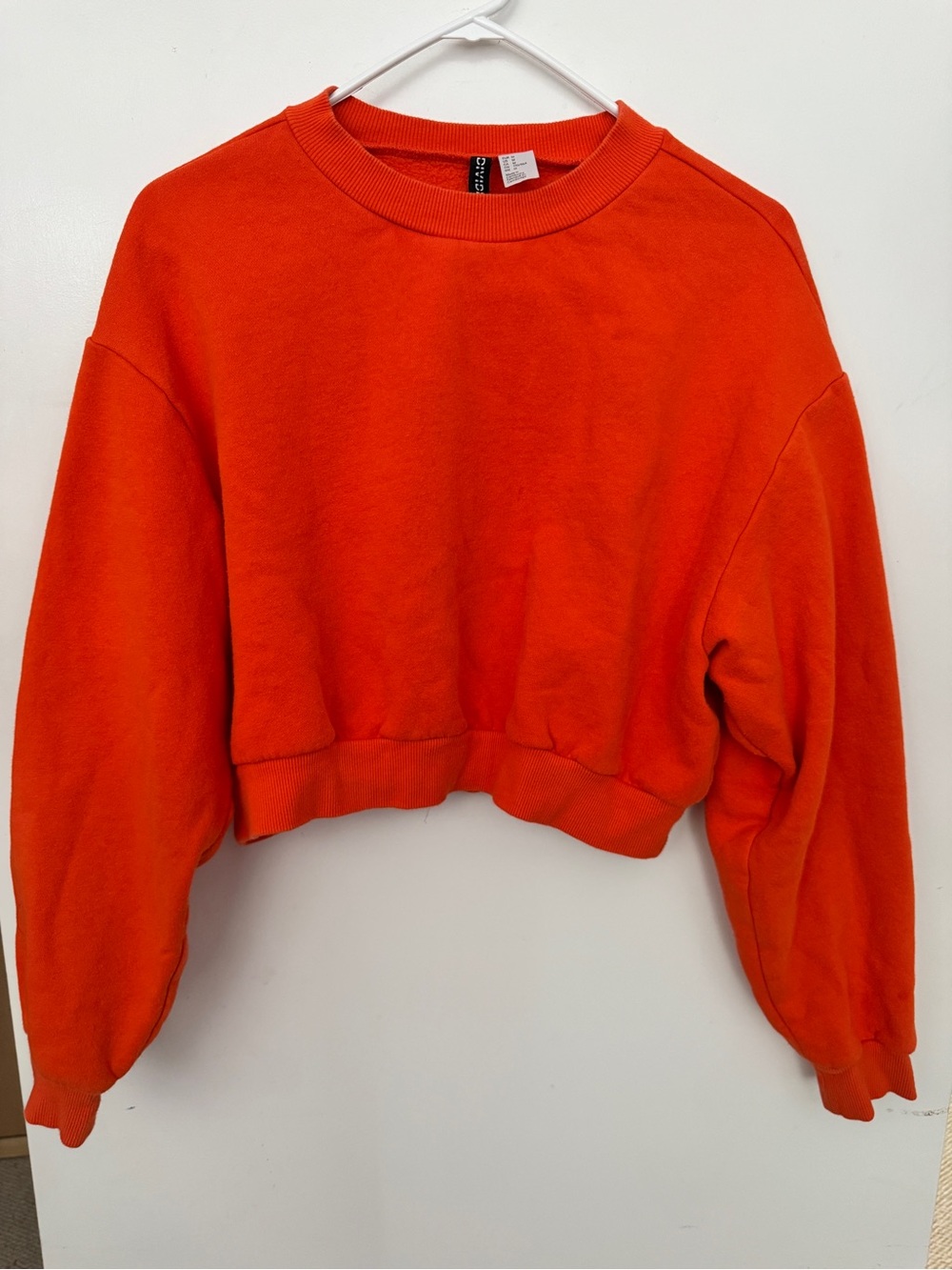 H&M Divided Orange Crewneck Sweatshirt